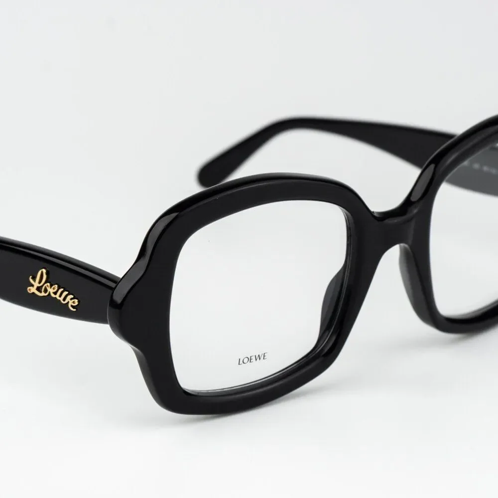Loewe CURVY Women Eyeglasses Black Square LW50066I 001 BRAND NEW